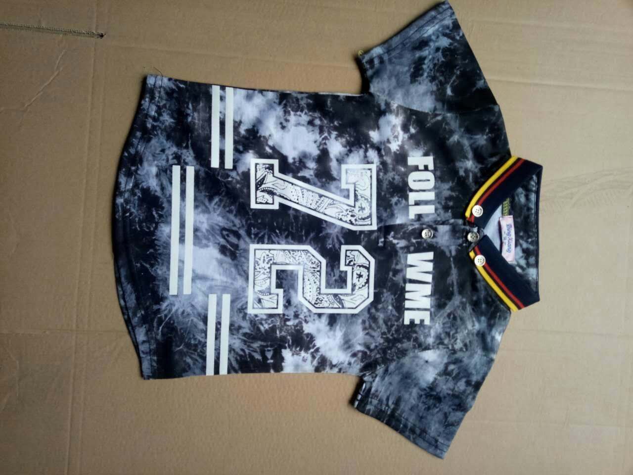 Summer men's short sleeve T-shirt popular logo Korean slim polo shirt men's half sleeve shirt