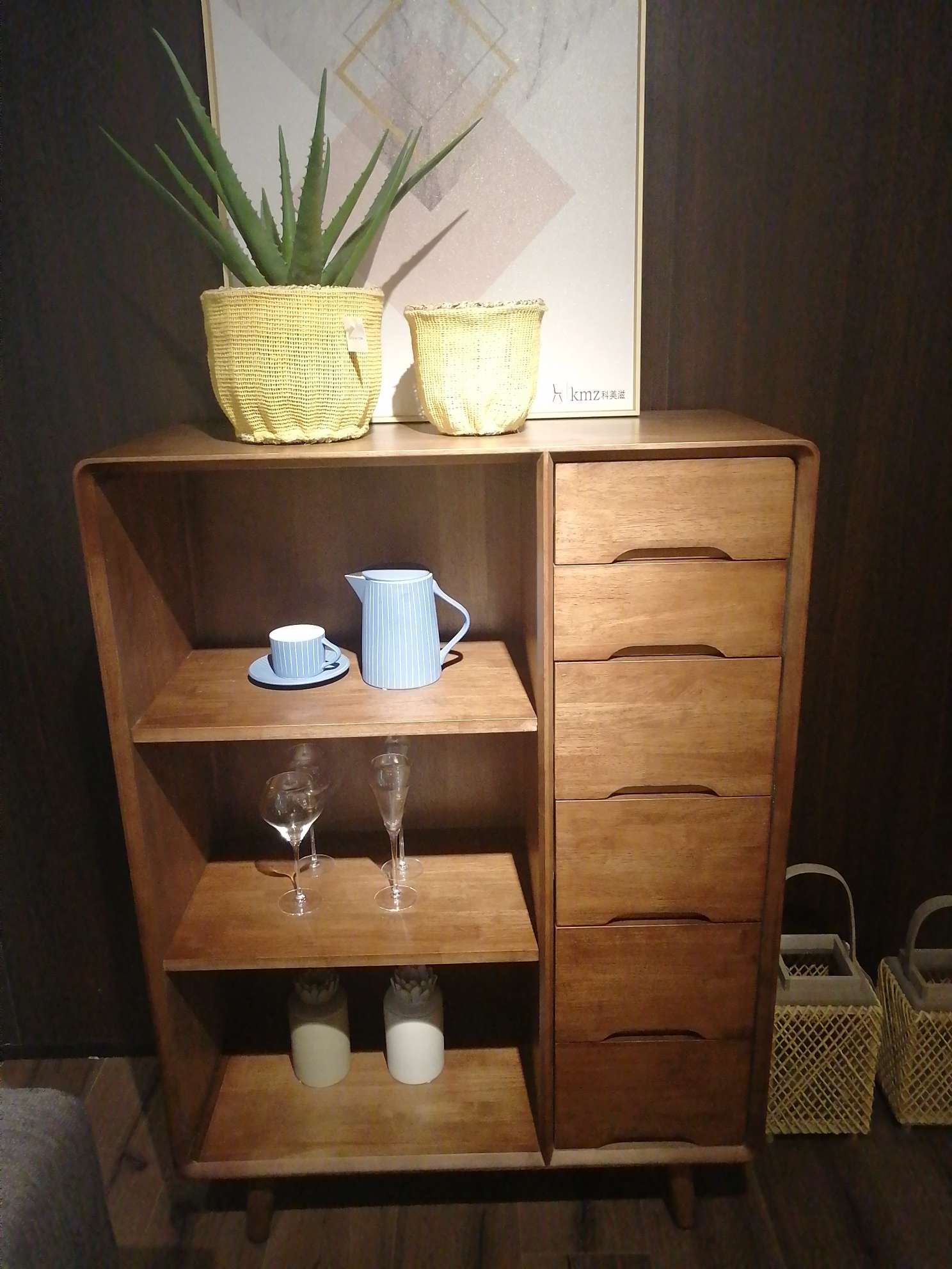 The classic and retro style of the new Chinese-style Kemizi kitchen cabinets in the national trend details Picture