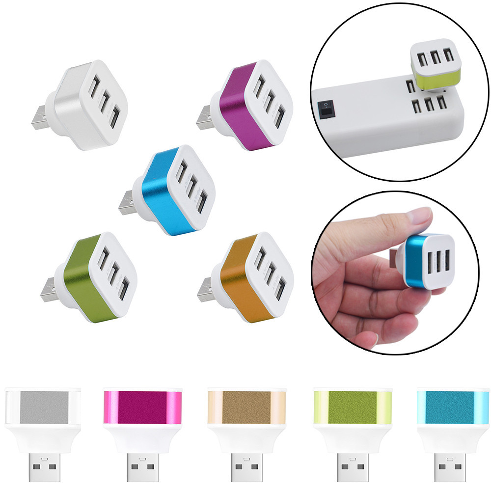 USB2.0HUB 拓展器 旋转3口扩展USB分线器 USBHUB集线器跨境批发详情7
