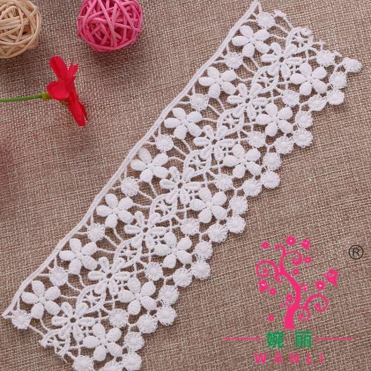 Wanli Lace Water-soluble Cotton Thread Lace 05 details Picture
