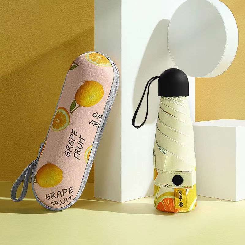 Sun Umbrella, Female Sunscreen, Uv Protection, Rain Umbrella, Umbrella, Folding, Mini, Small, Easy To Carry details Picture