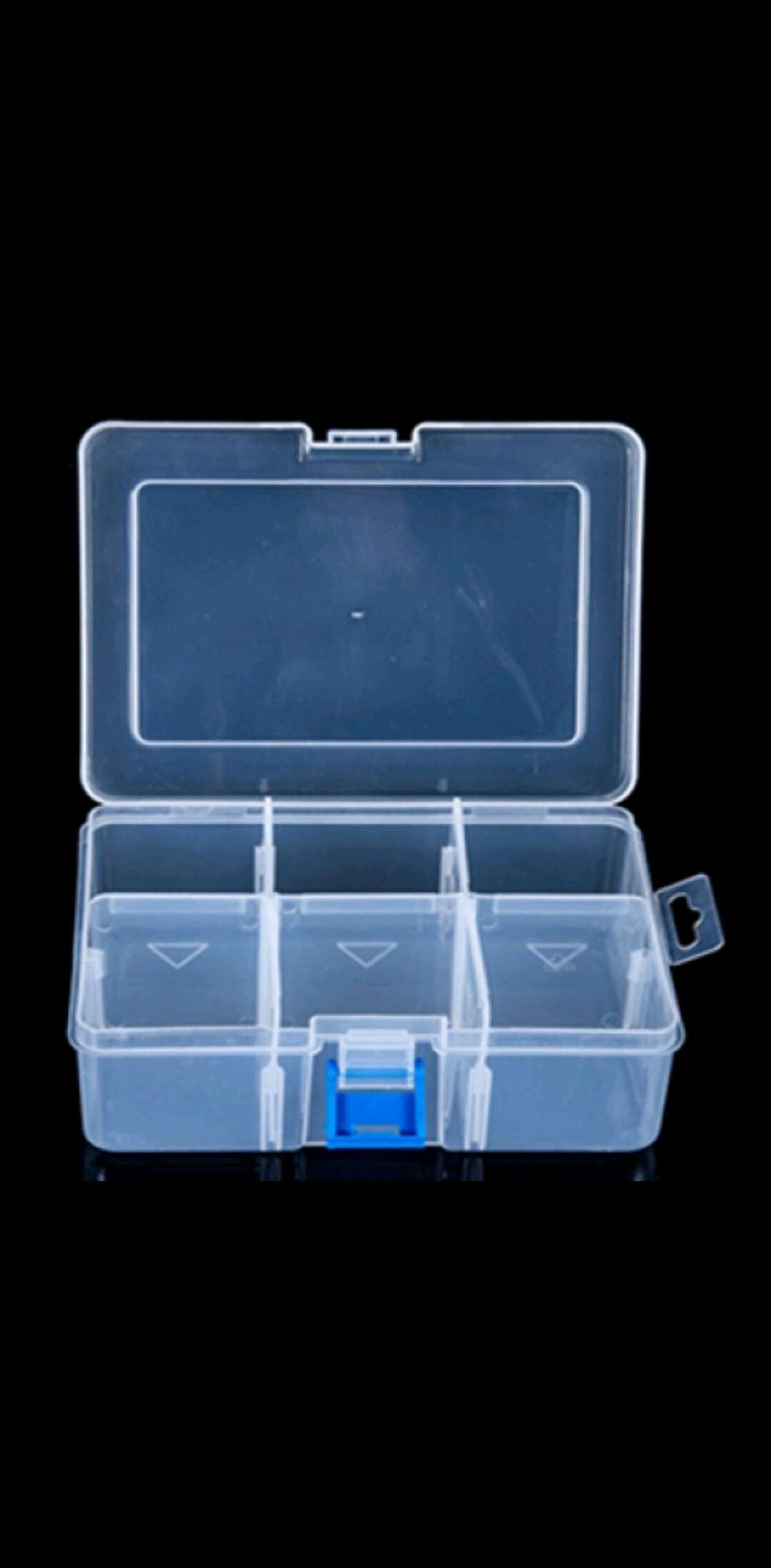 Wholesale 6 - lattice transparent plastic beaded box finishing multi - lattice jewelry box storage box transparent box thumbnail