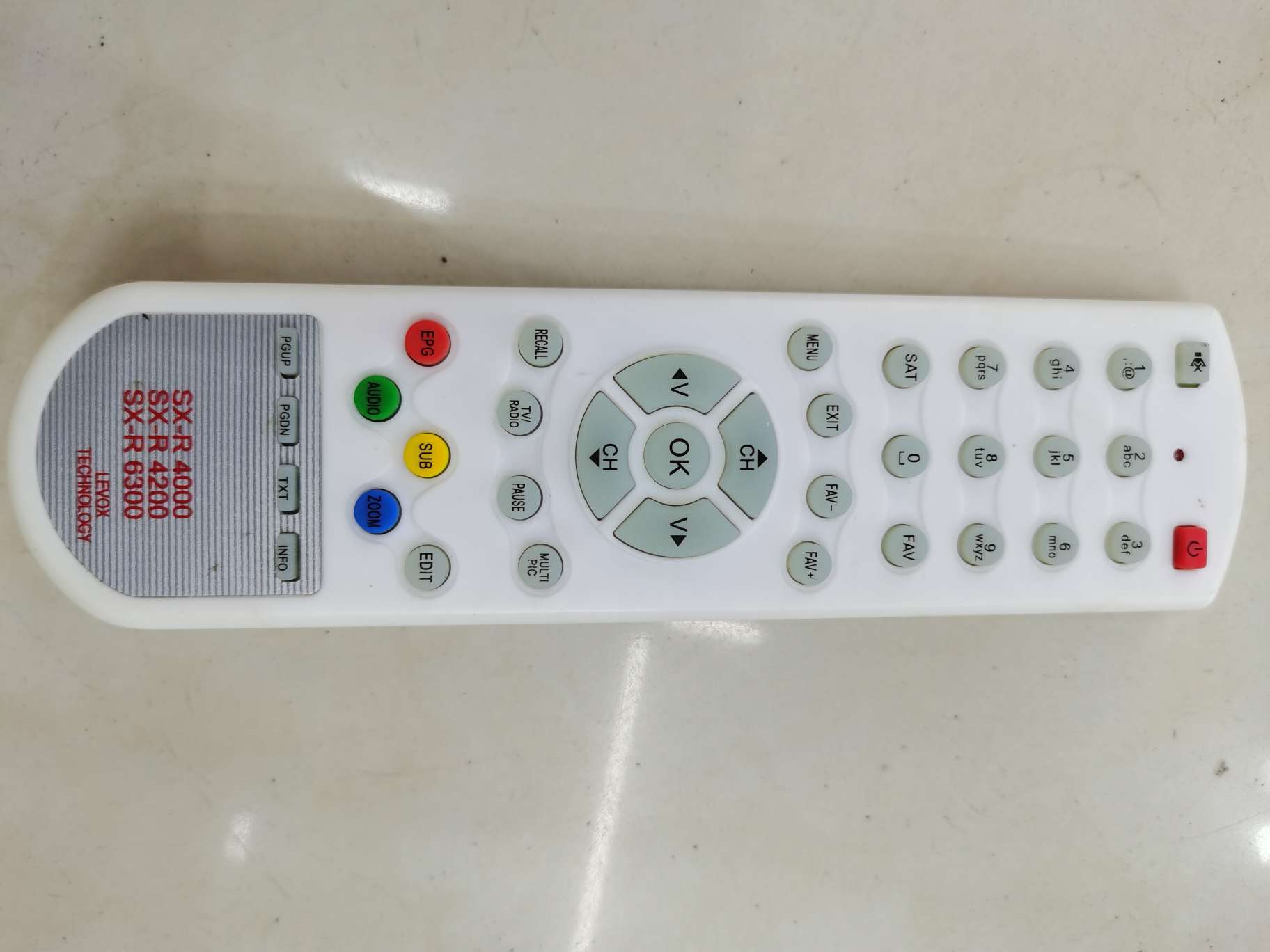 4200-6300-4000 remote controls are available for STAR SAT set-top box receivers