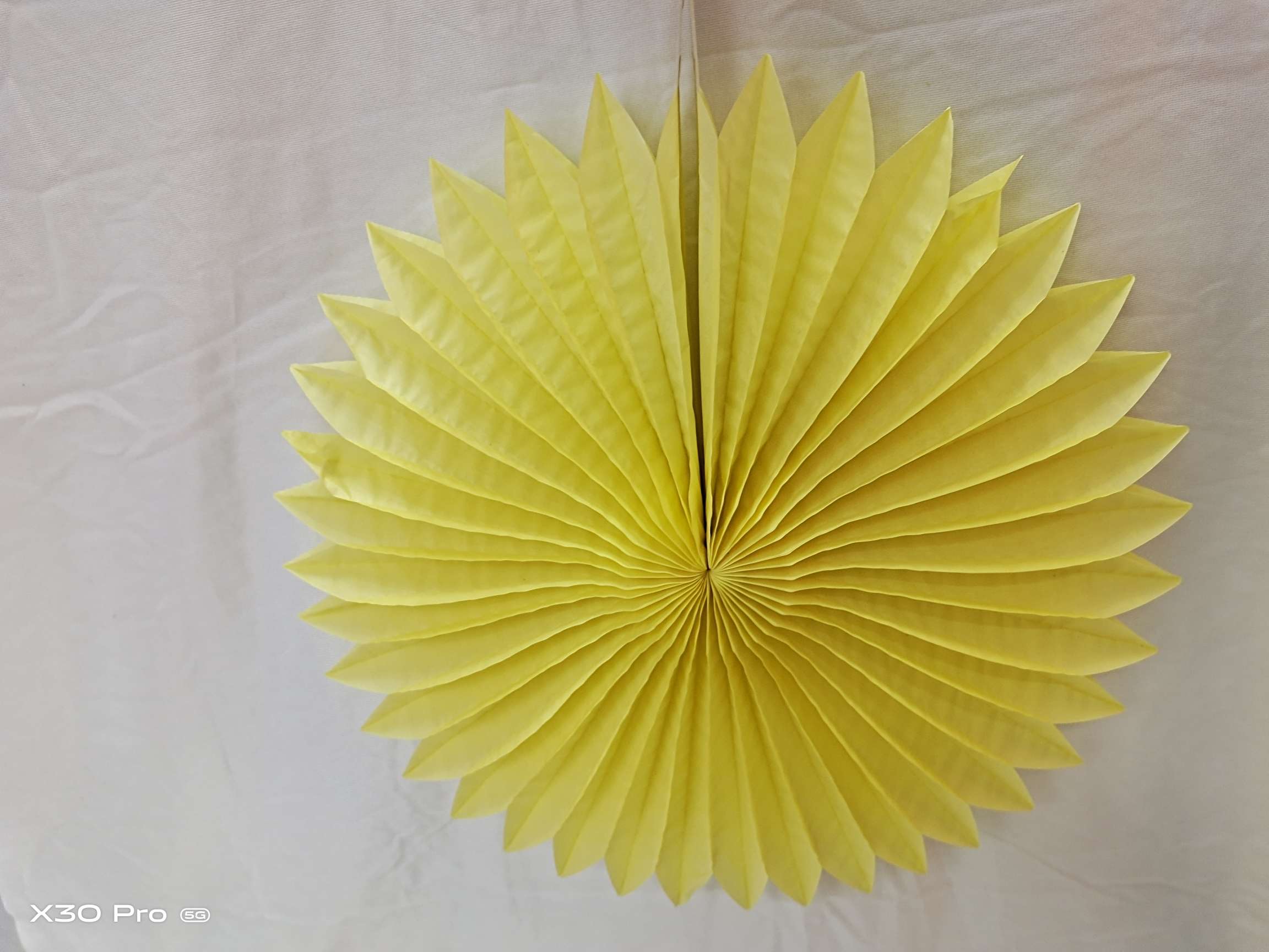 25cm 蜂巢扇子扇花 Paper Fan 蜂窝球 纸拉花 扇子扇花10英寸