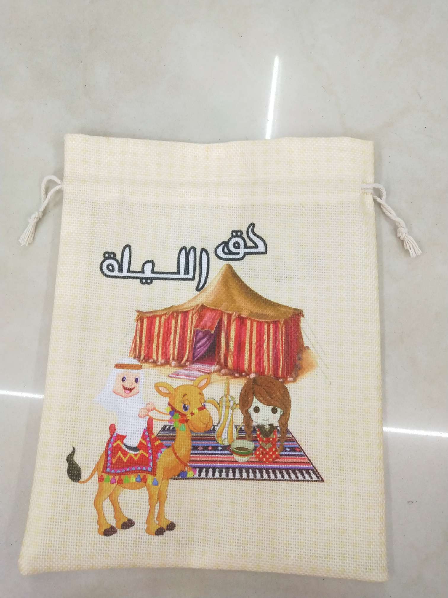 Burlap bag heating transfer bag