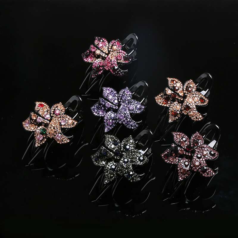 Three teeth hairpin duck mouth clip dovetress clip Horsetress clip thumbnail