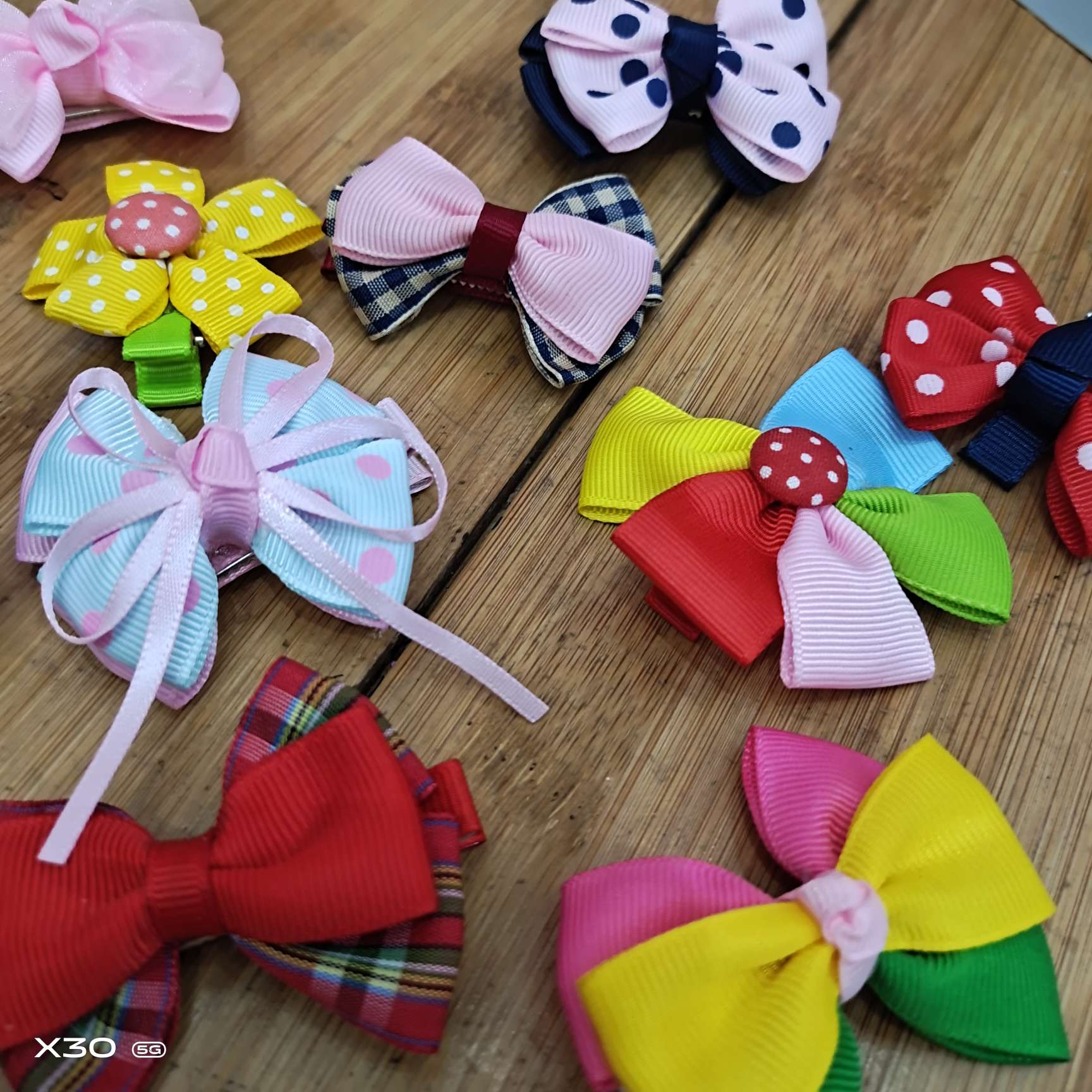 Handcrafted children's hair accessories Female baby hair clip side clip bowknot hair clip floating sea clip Korea full postage included thumbnail