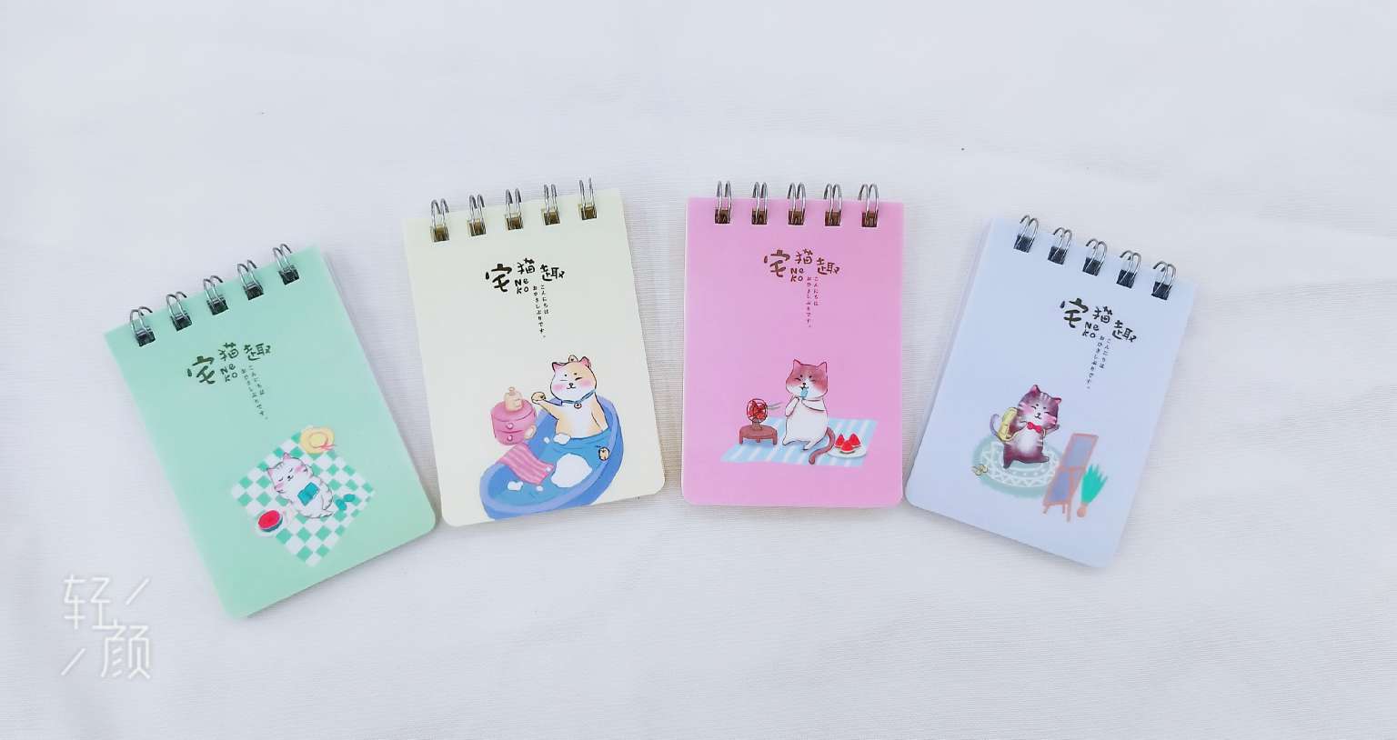 Zhongzhi Paper Office Culture Paper Book Students Learn Stationery Coil Book Note Book 100K Note Book Cartoon Cat details Picture