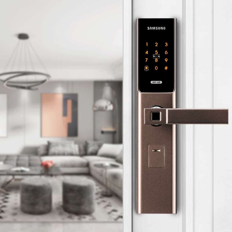 新品三星指纹锁密码锁家用防盗门锁智能锁电子锁H30图