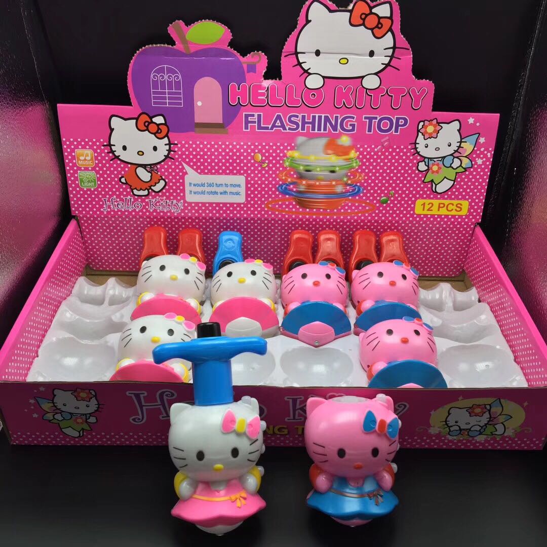 陀螺玩具发光户外音乐旋转卡通电动七彩闪光男孩女孩电动新款玩具幼儿小礼物产品图