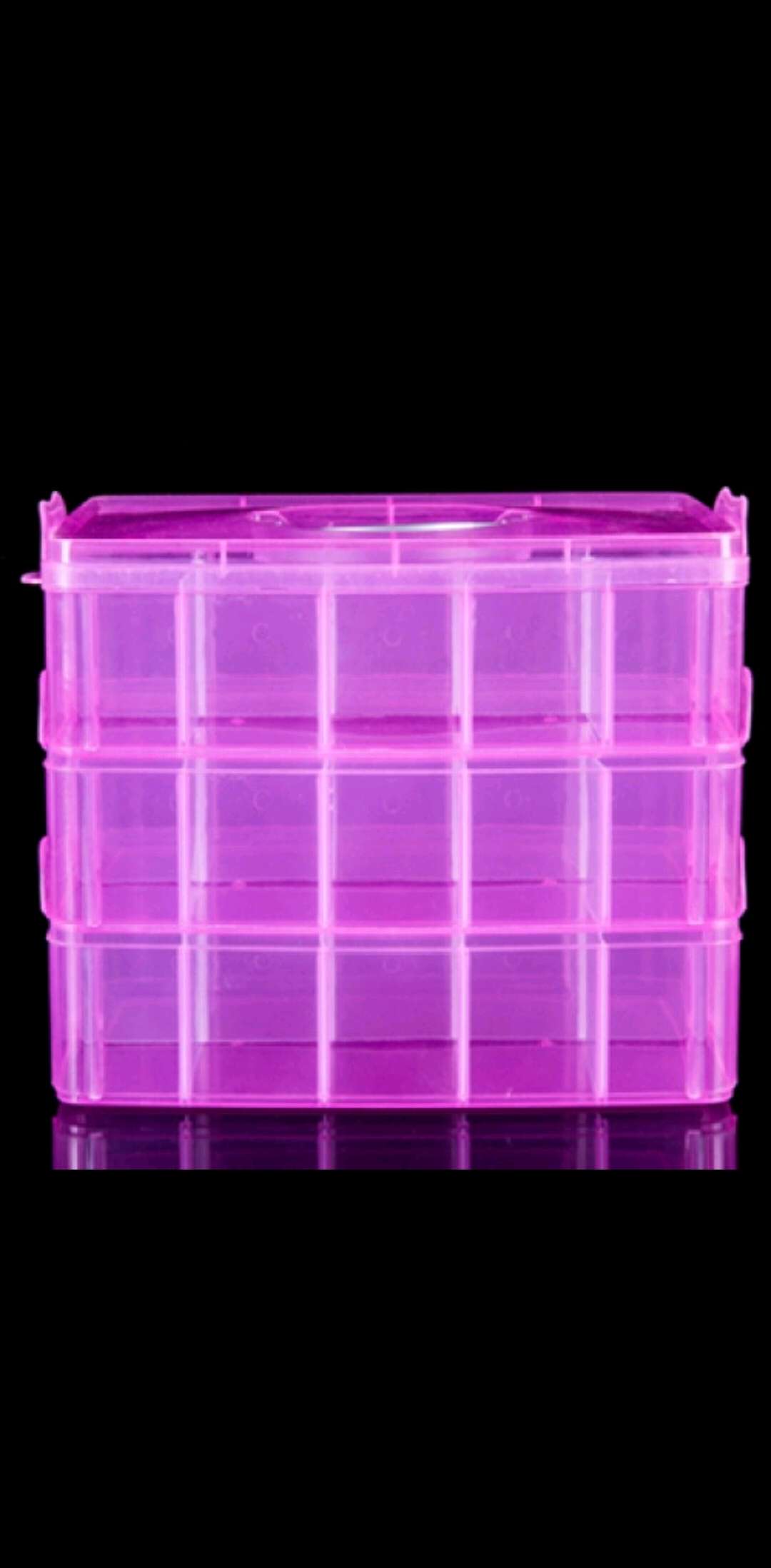 30 cases removable storage box with lid handheld jewelry finishing box Plastic storage box Yiwu manufacturer 22