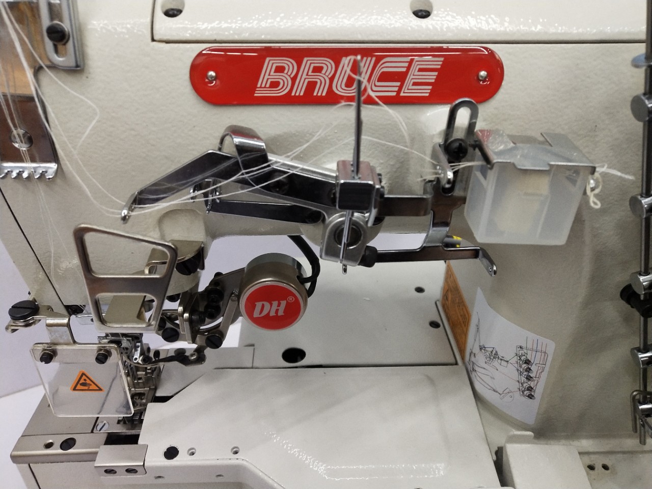 Bruce sewing machine, fully automatic thread cutting small mouth overstitch machine, 664 small square head overstitch machine details Picture
