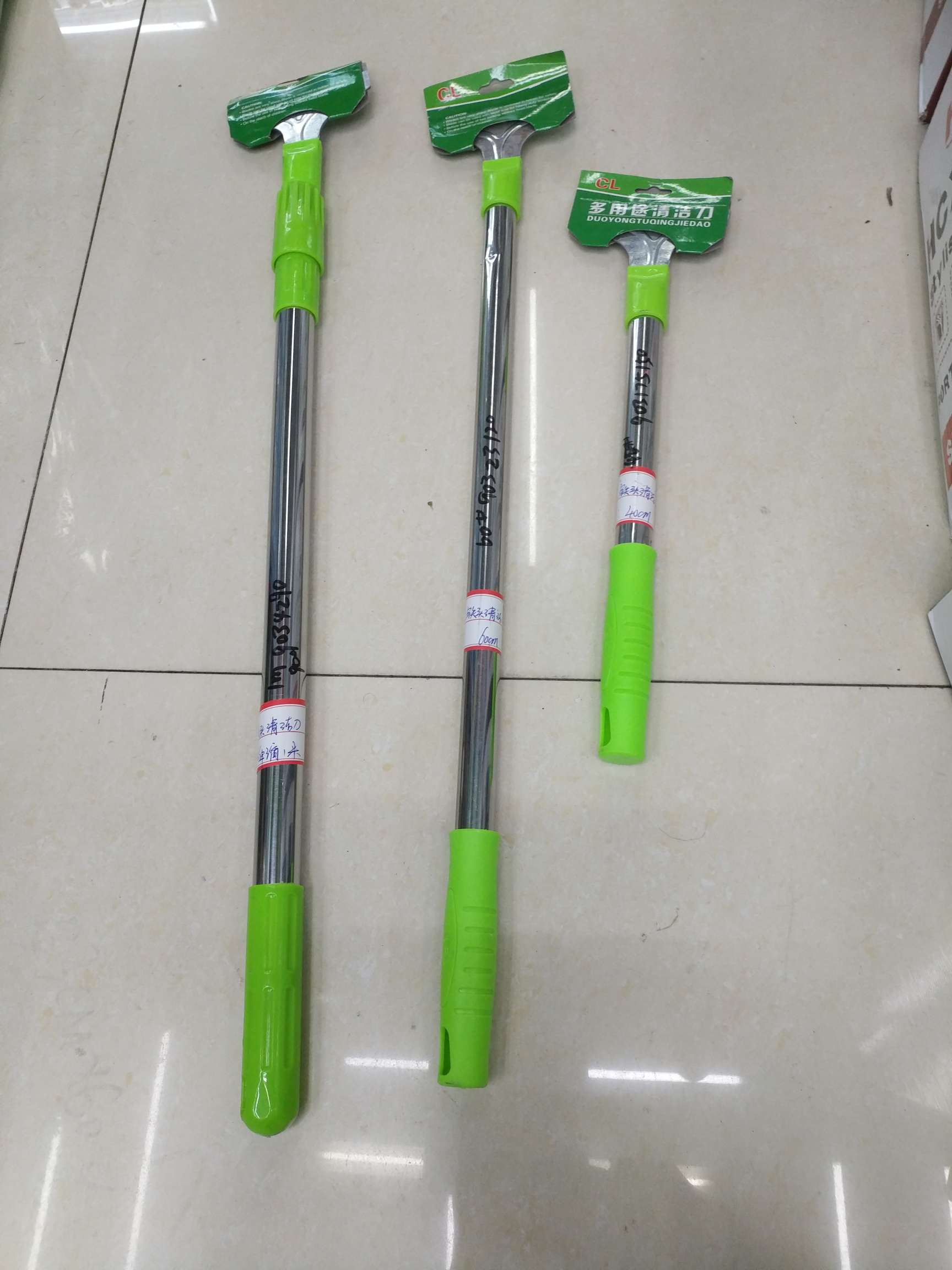 不锈钢杆伸缩铲刀细节图
