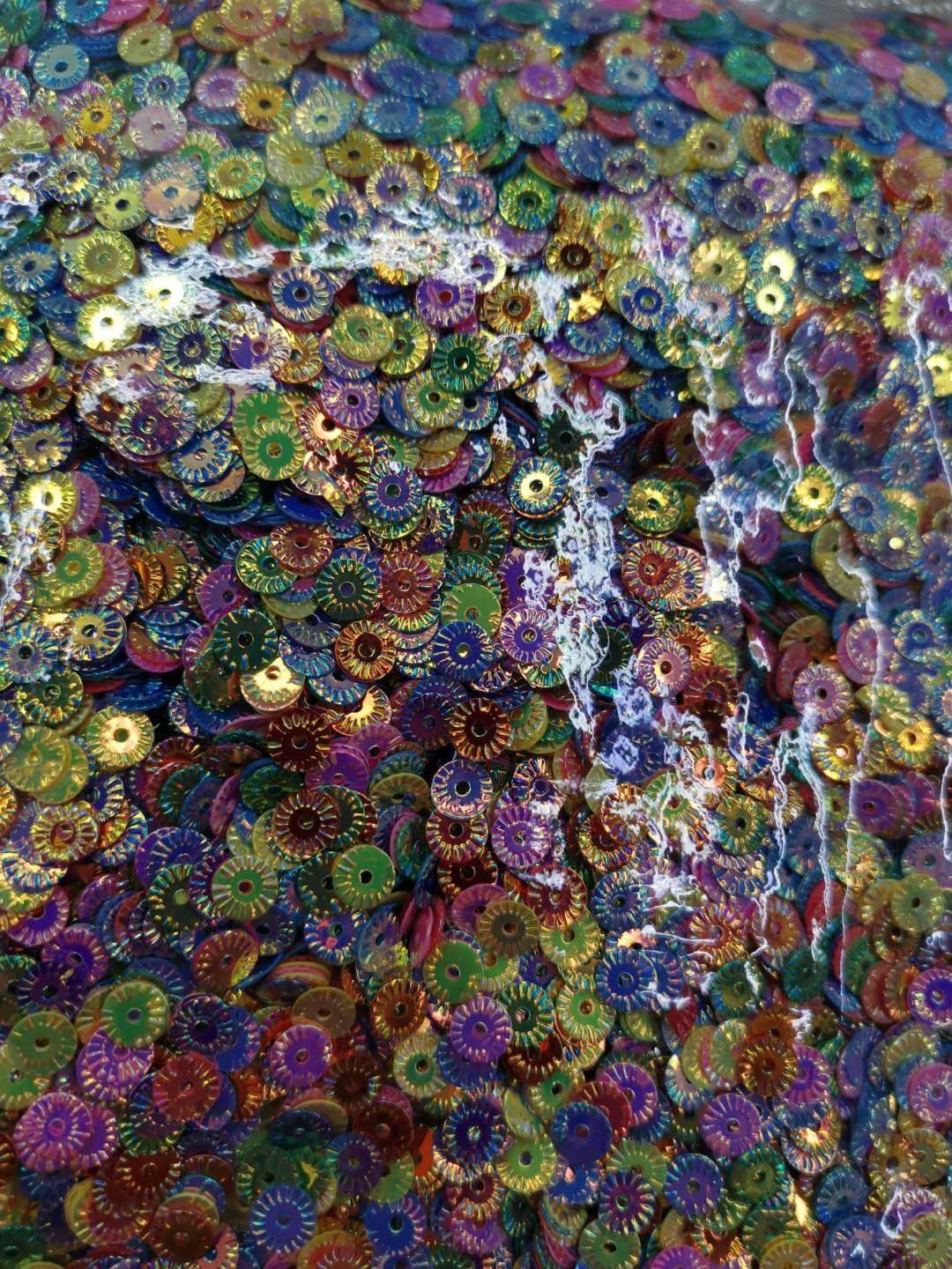 混合多色亮片花朵