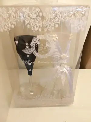 Couple cup-6, used for wedding banquet, birthday party and other tableware matching. thumbnail