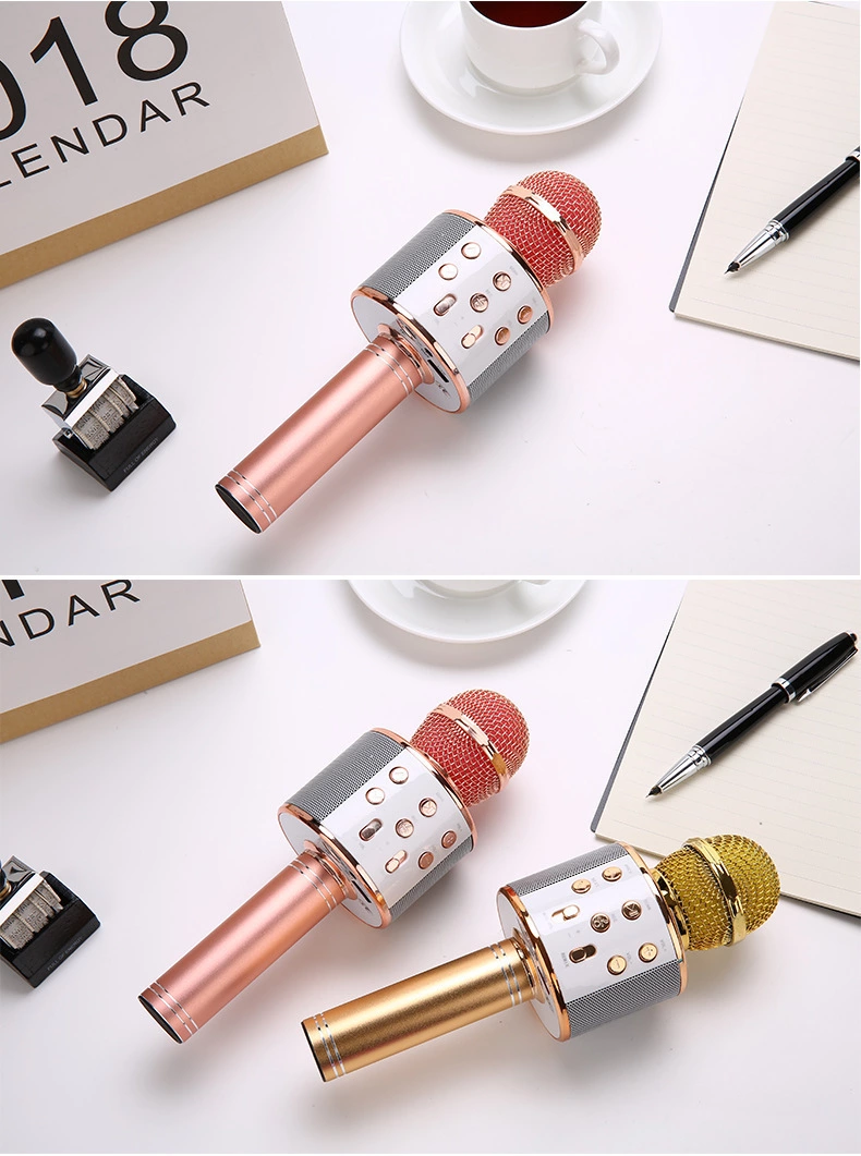 858 microphone, Mobile Karaoke Treasure, Family Gathering Bluetooth microphone Item Picture