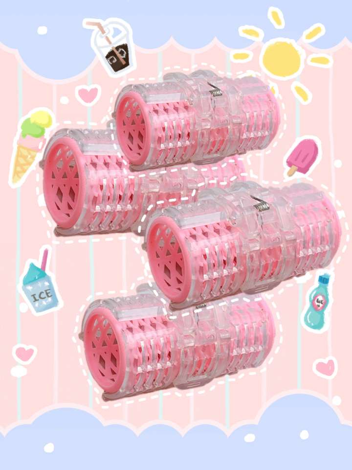 Wholesale of 4-piece large hair curlers, plastic bangs, hair curls, and hair styling tools undefined