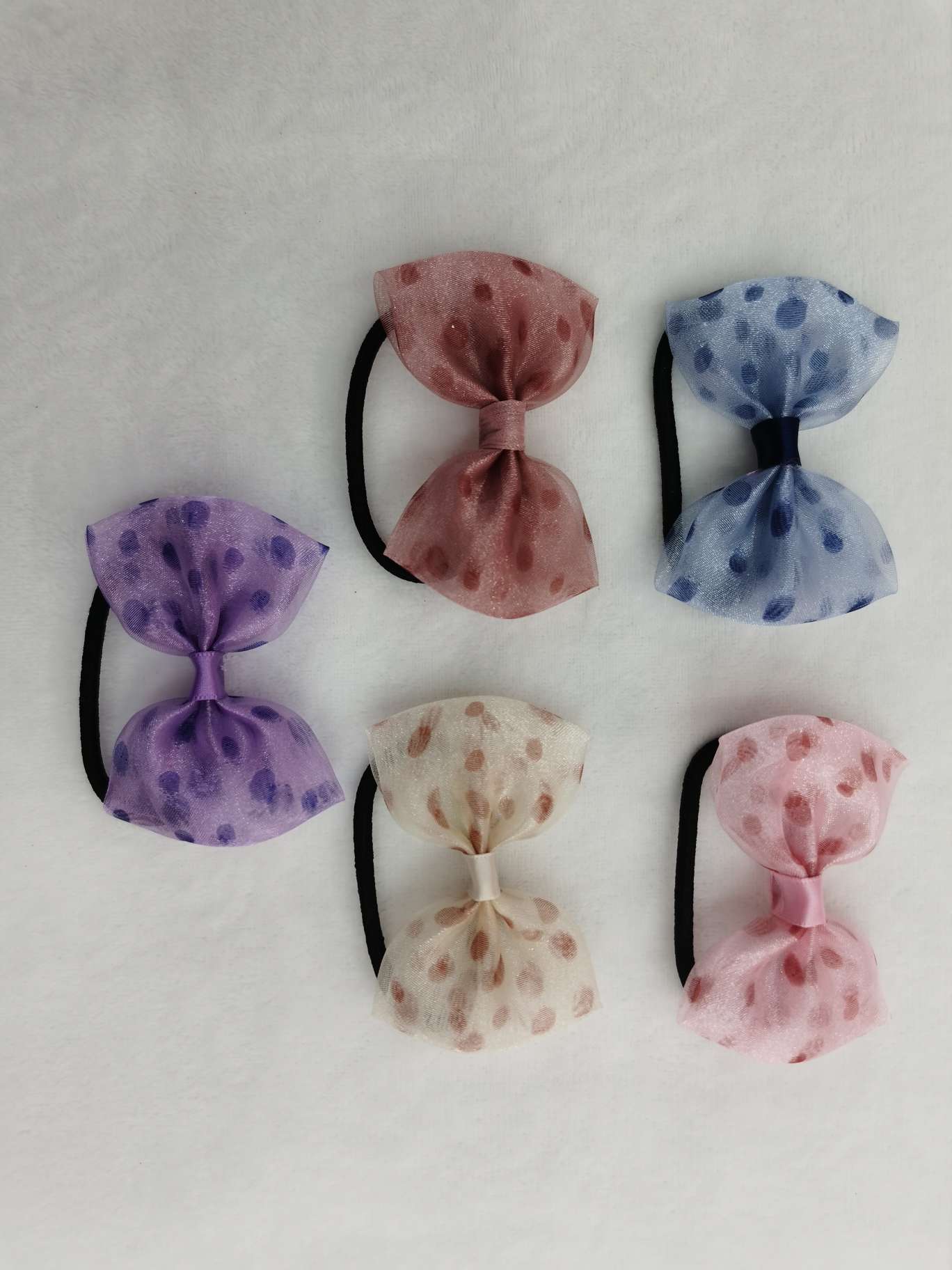 Fashion Accessories Fabric Bow Hair Rope Duck Clip