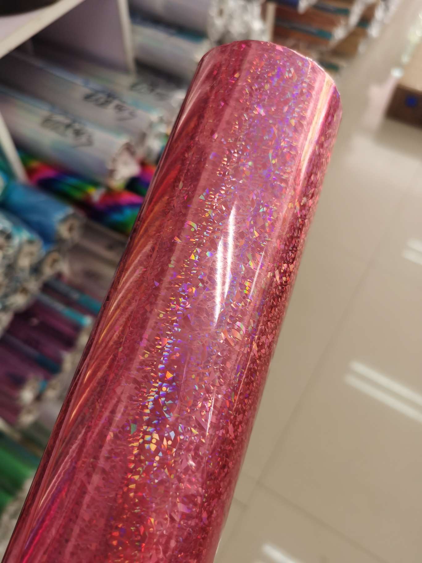 烫金纸 过塑136猫眼粉红 64cm*120米详情图7