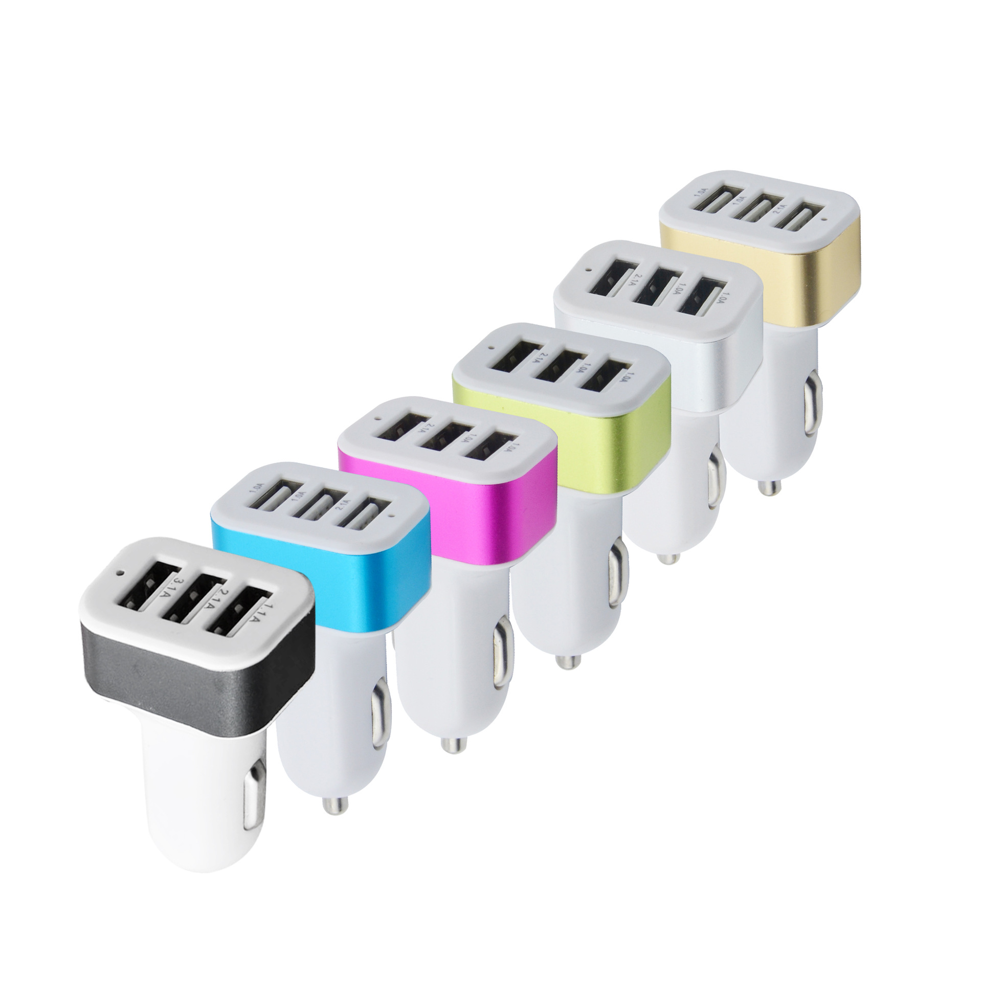 بائع شاحنة معدنية مربعة مستعملة لشاحن بضائع من سبائك الألومنيوم 3USB undefined