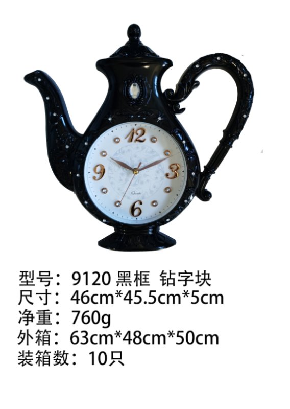Tea kettle craft wall clock thumbnail