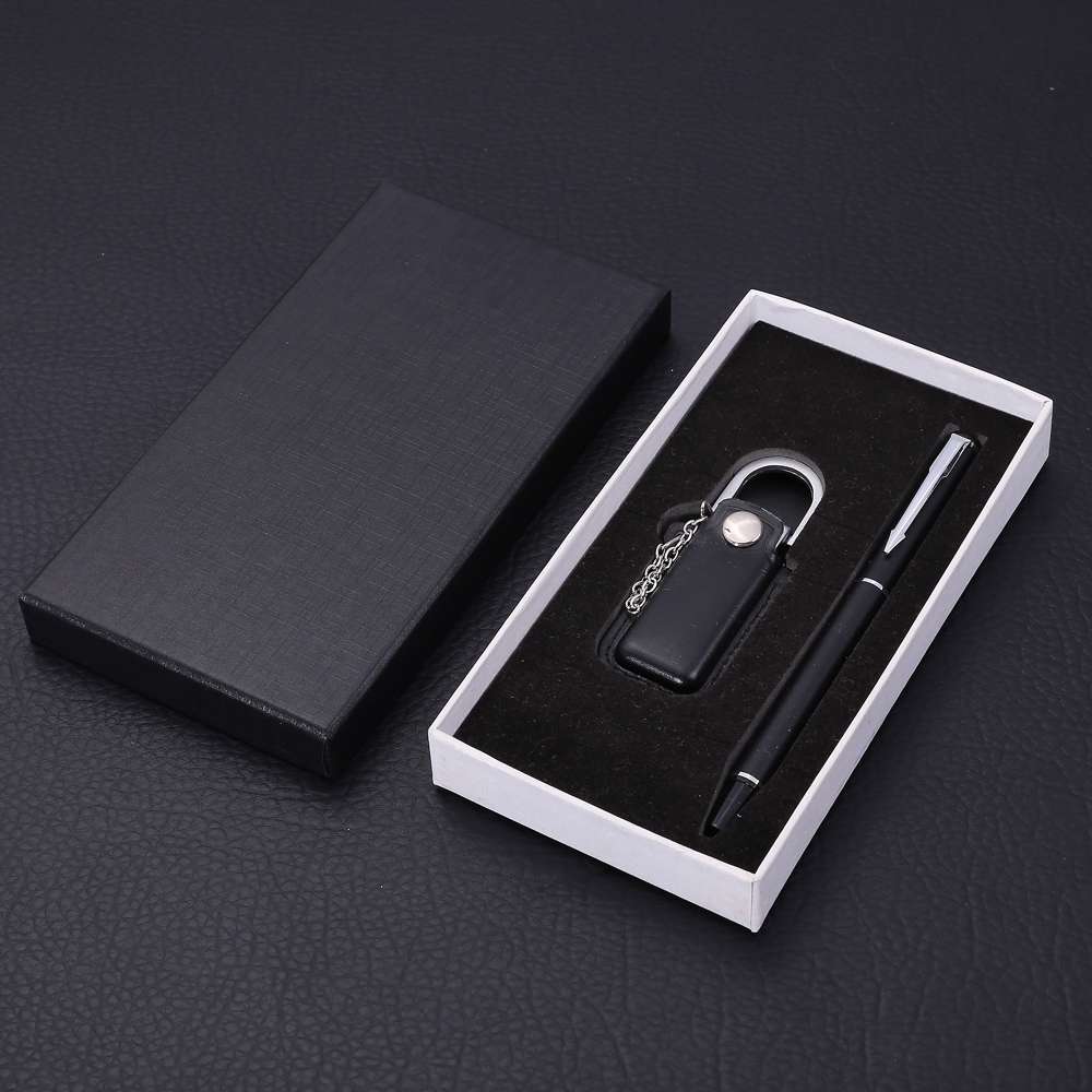 Creative USB set: Metal pen, signature pen, Gift pen, Business Office USB flash drive, gift set details Picture
