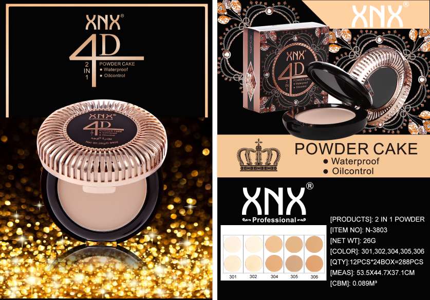 N-3803 XNX 4D two-in-one Powder compact Specification image