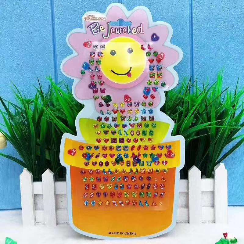 厂家直销来样定做向日葵耳环贴