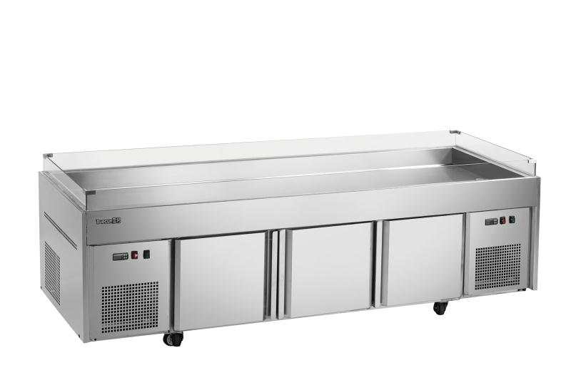 Plataforma congelador acero inoxidable
