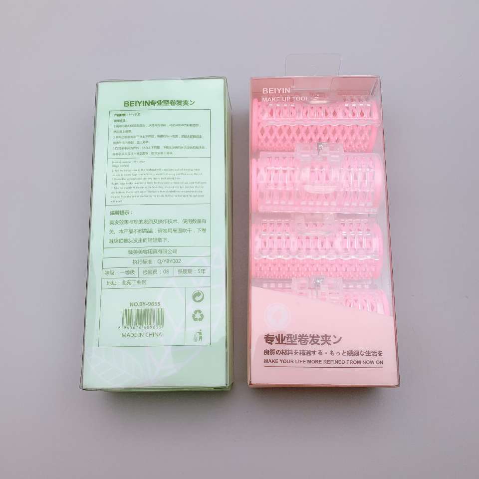 Wholesale of 4-piece large hair curlers, plastic bangs, hair curls, and hair styling tools undefined