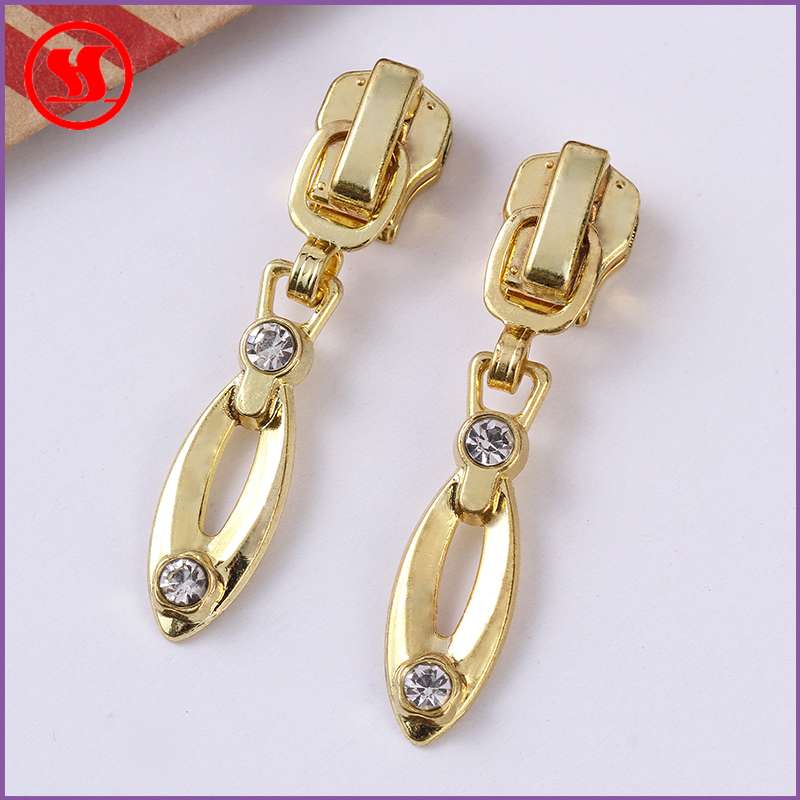No.5 Metal gold-plated diamond puller style spot manufacturers direct selling thumbnail