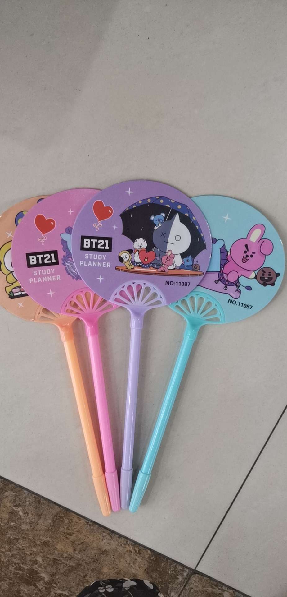 Fan-shaped gel pen, advertising pen