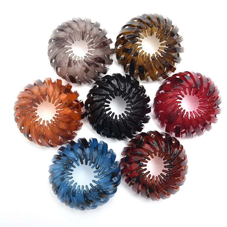 Simple hair accessories in the middle of the horsetail ball hair clip hair clip hair ring hair clip Bird's Nest hair clip hair accessories thumbnail
