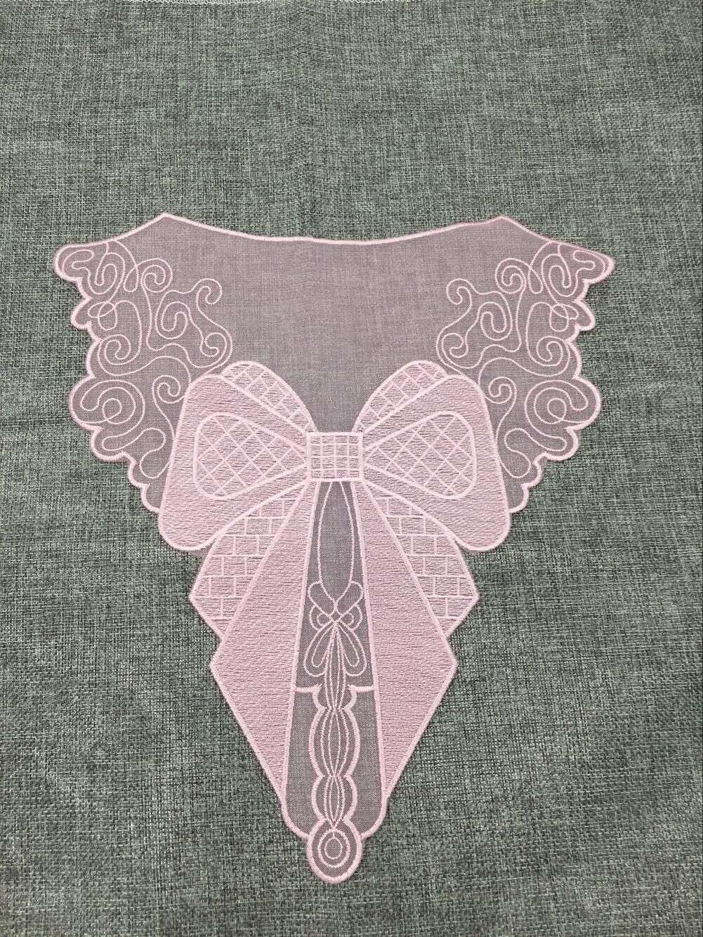Elegant lace bow tie lace