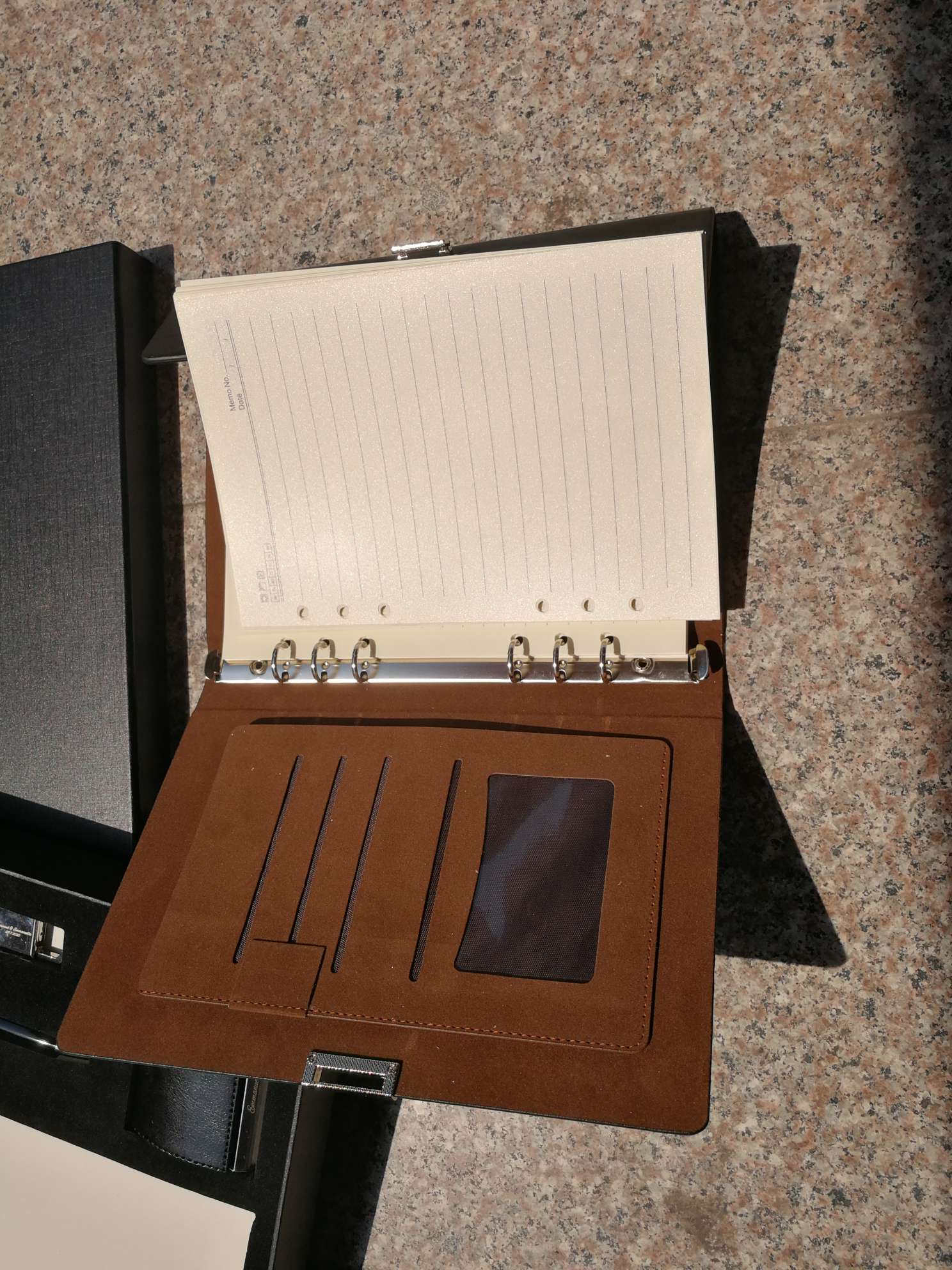 Caja de tarjetas juego llavero regalo metal bolígrafo de firma bolígrafo de perla bolígrafo de regalo titular de nombre notebook set de regalo Specification image