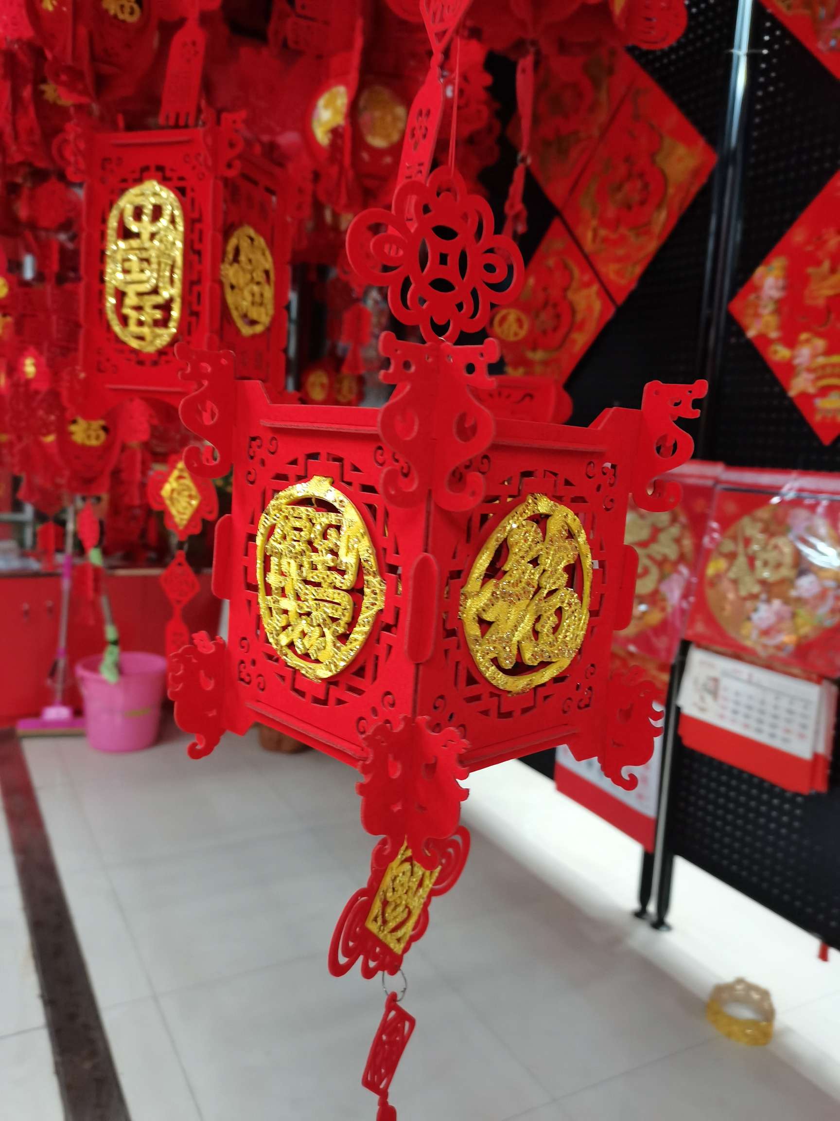 New Year's felt lanterns details Picture