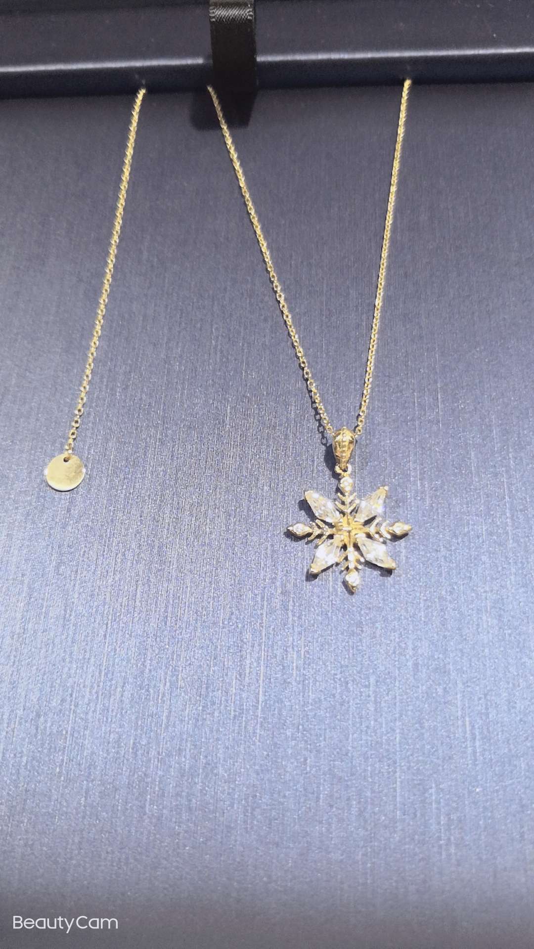 14K，雪花项链！细节图