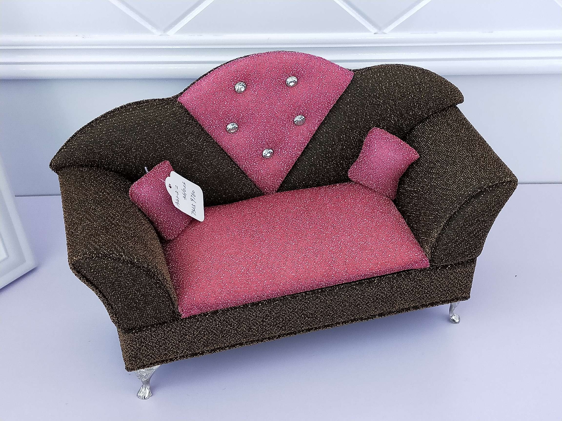 Jinqi sofa Jewelry Box, European-style jewelry display stand, Small ornaments, ring and accessory storage box props A41-391/392 details Picture