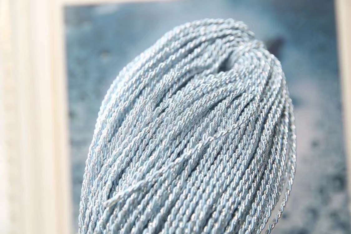 2mm两股绳（ 咖啡+金   ）/扭绳  /三股绳细节图