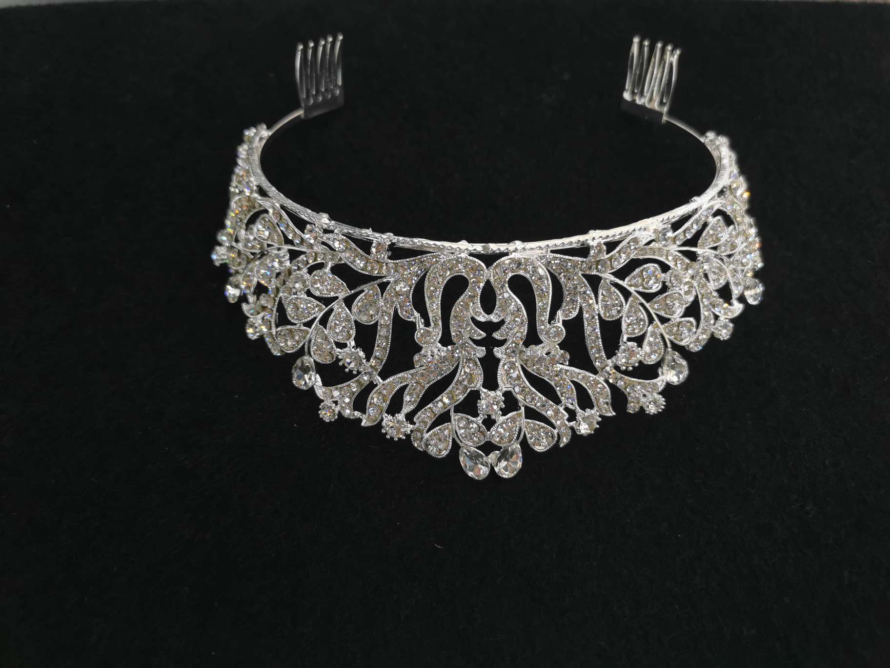 Korean Mori brides wedding headwear crown super fairy hair accessories atmospheric high-end rhinestone crown thumbnail