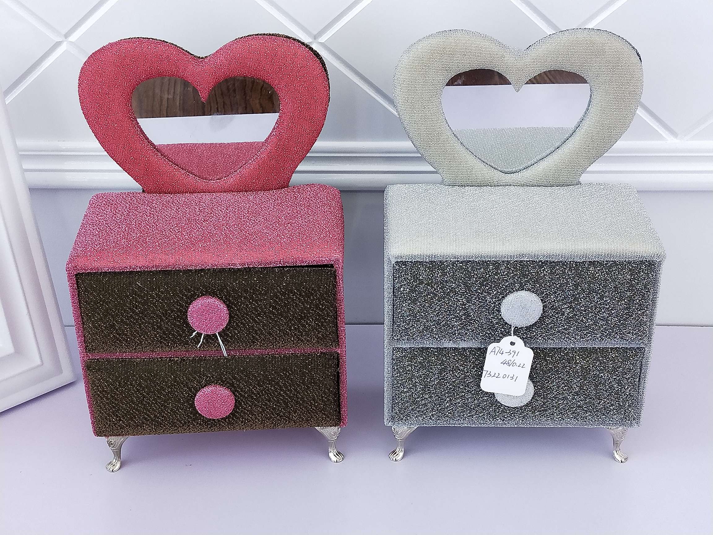 Jinqi sofa jewelry Box, European jewelry ring, stud earrings, storage box, doll Accessories A74-391/392