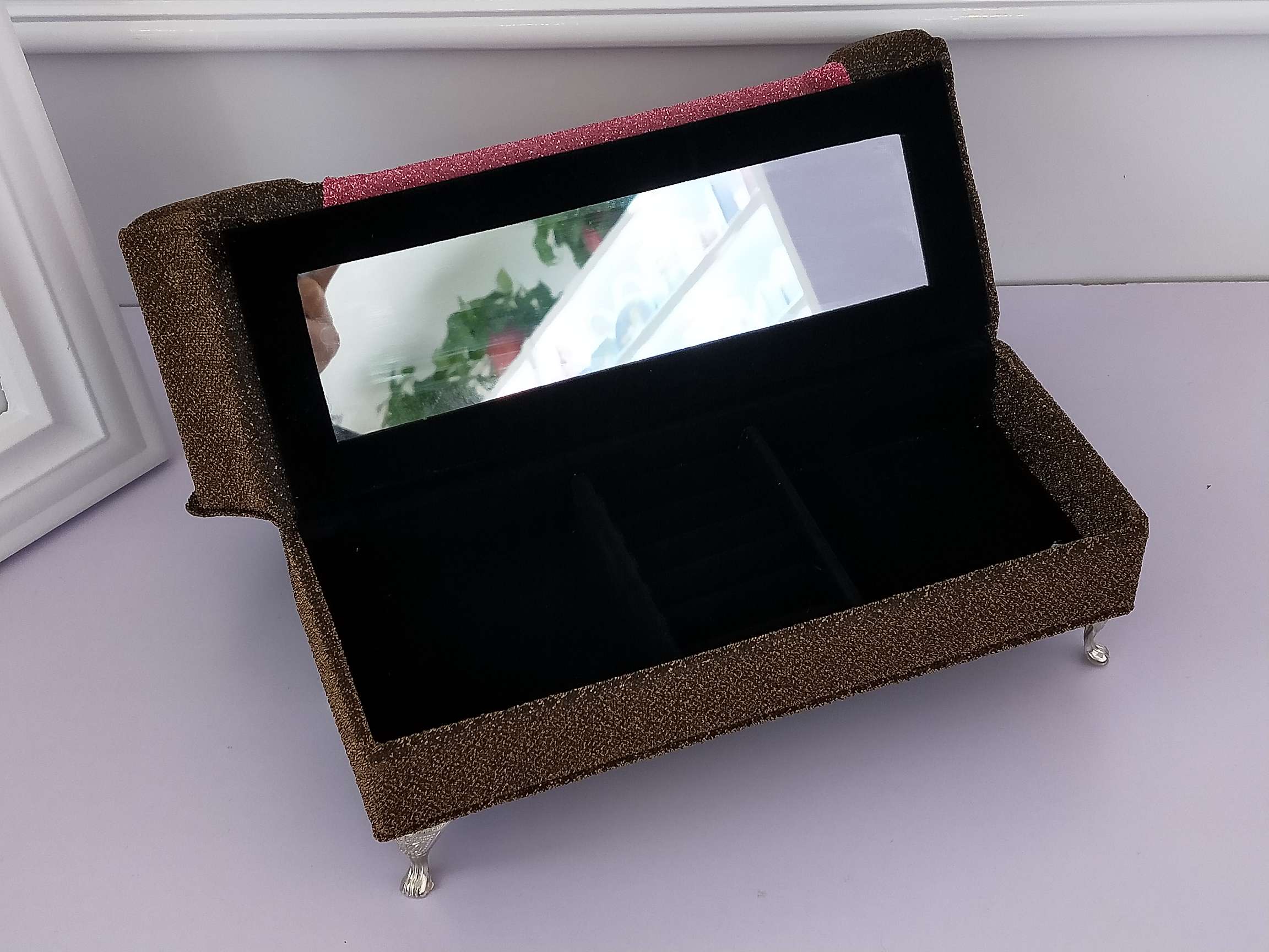 Jinqi sofa Jewelry Box, European-style jewelry display stand, Small ornaments, ring and accessory storage box props A41-391/392 Specification image