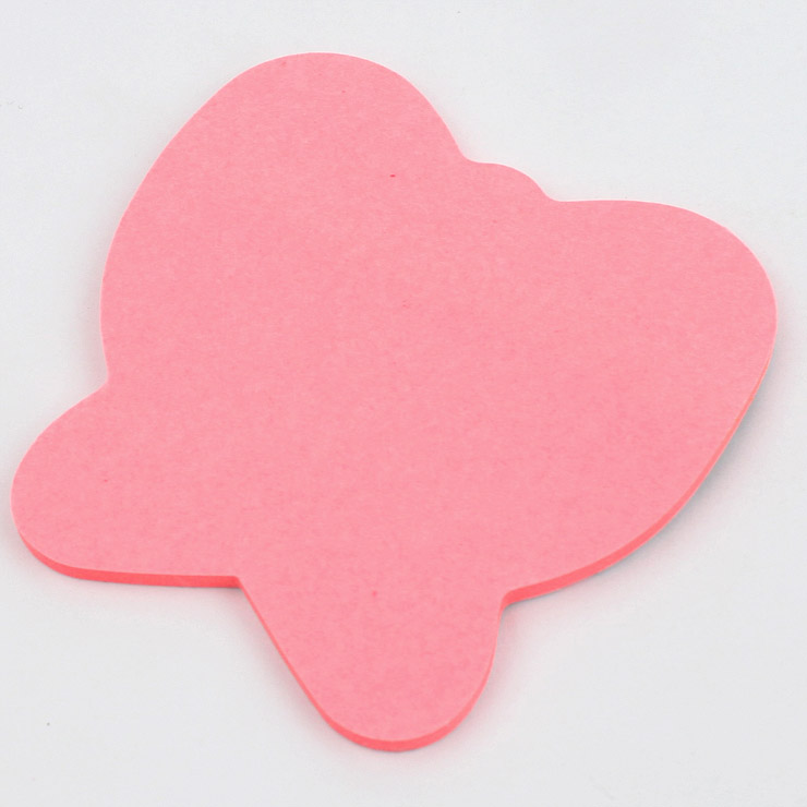 Creative fluorescent profile-shaped stickers 30 pages post-it notes N times can be customized thumbnail