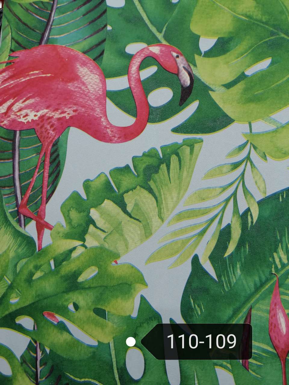 Green flamingo BACKGROUND wall paper
