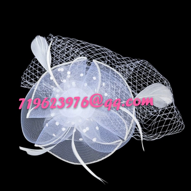 Elastic mesh manufacturer direct sales of wedding hats, hair flowers, fishbone craft accessories and flowers. !