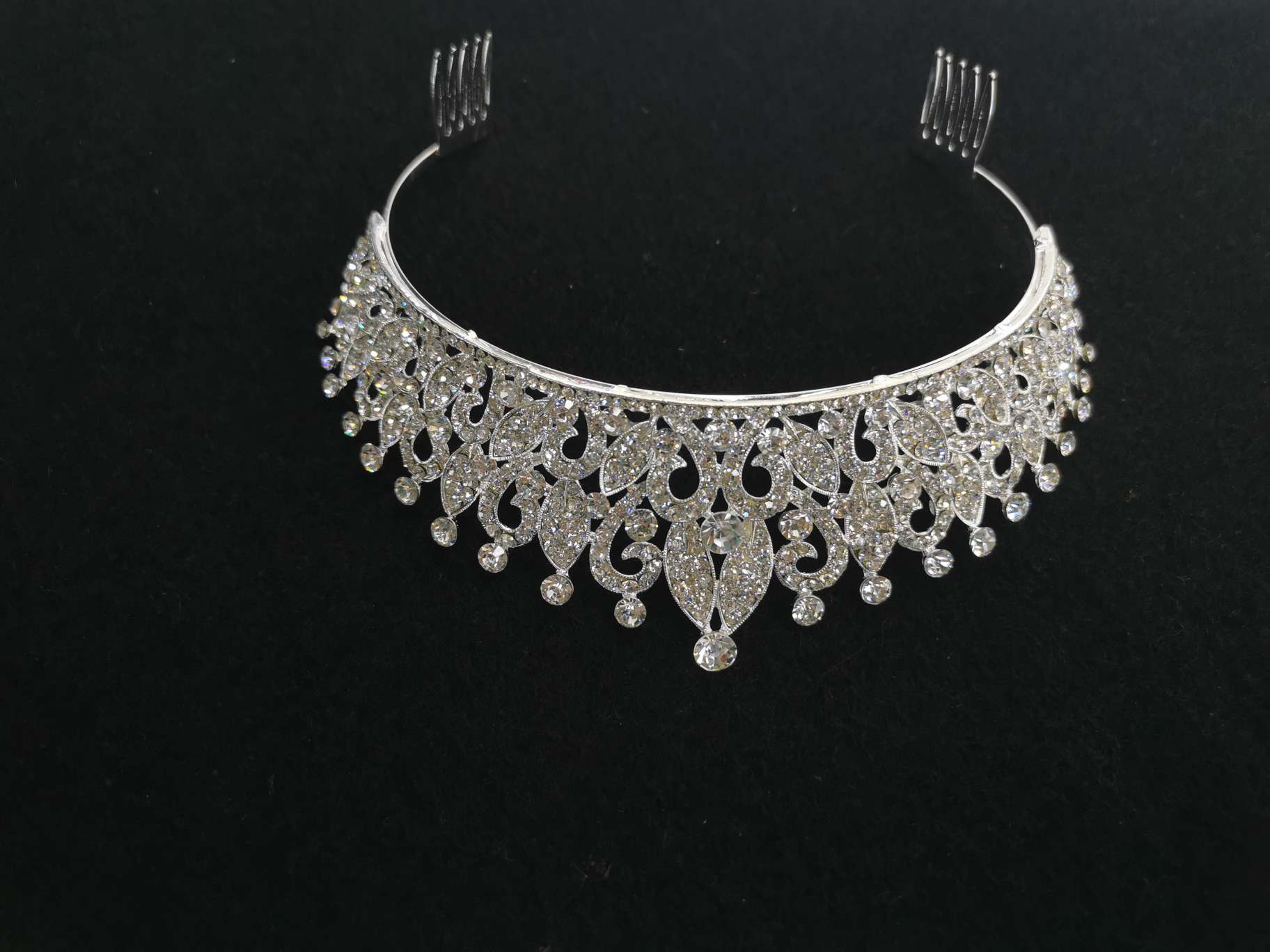 Hot - selling Super Fairy Korean style luxury crown bright bride tiara atmospheric crown wedding dress accessories thumbnail