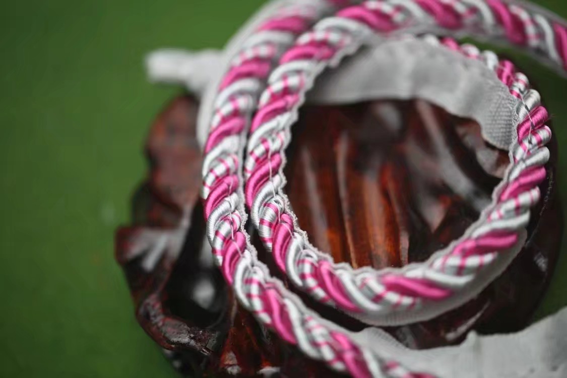 8mm踩边三股绳/三股扭绳/滚绳/扭绳/包装绳白底实物图