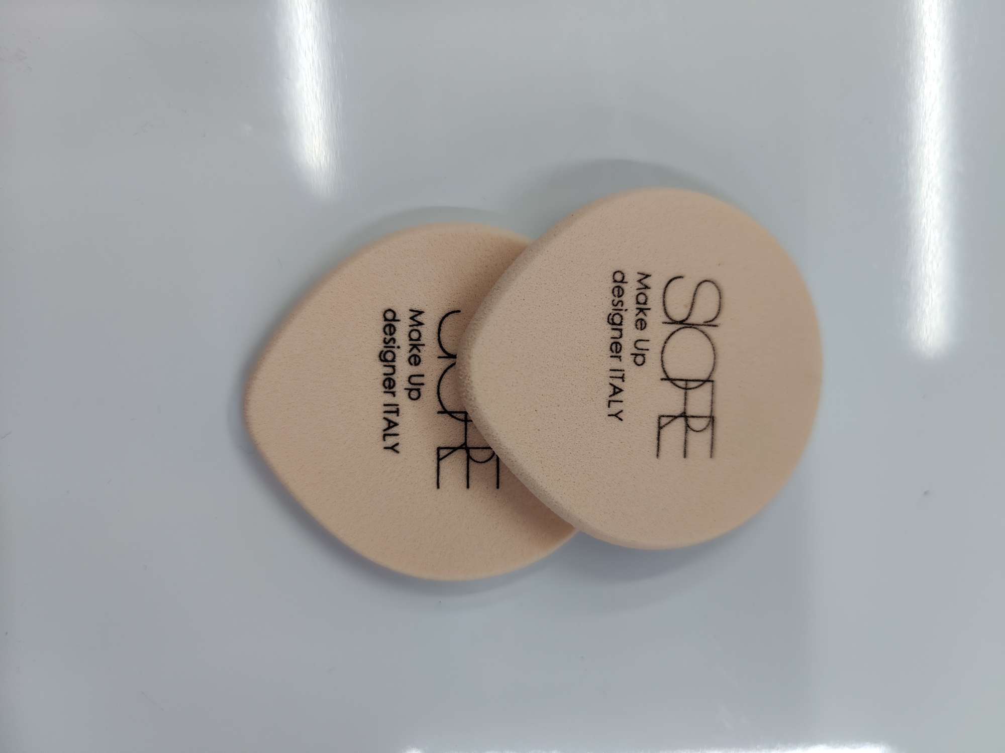 Custom edge powder puff Specification drawing
