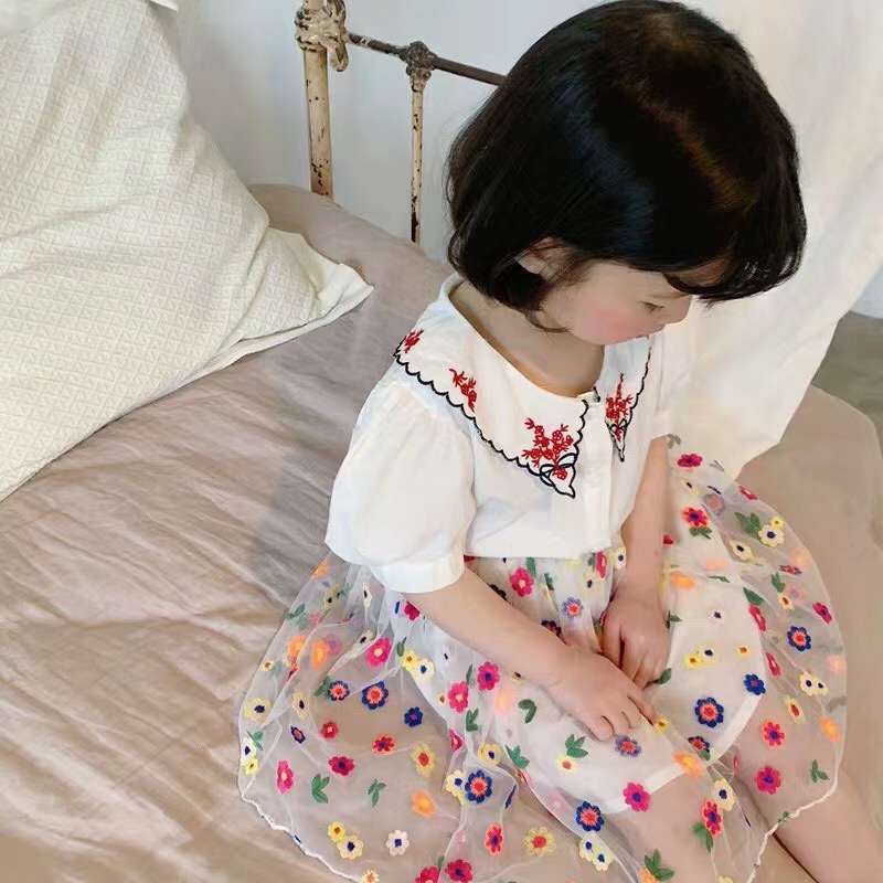 Net Embroidery Multi-Colored Plum Blossoms Application Scenario