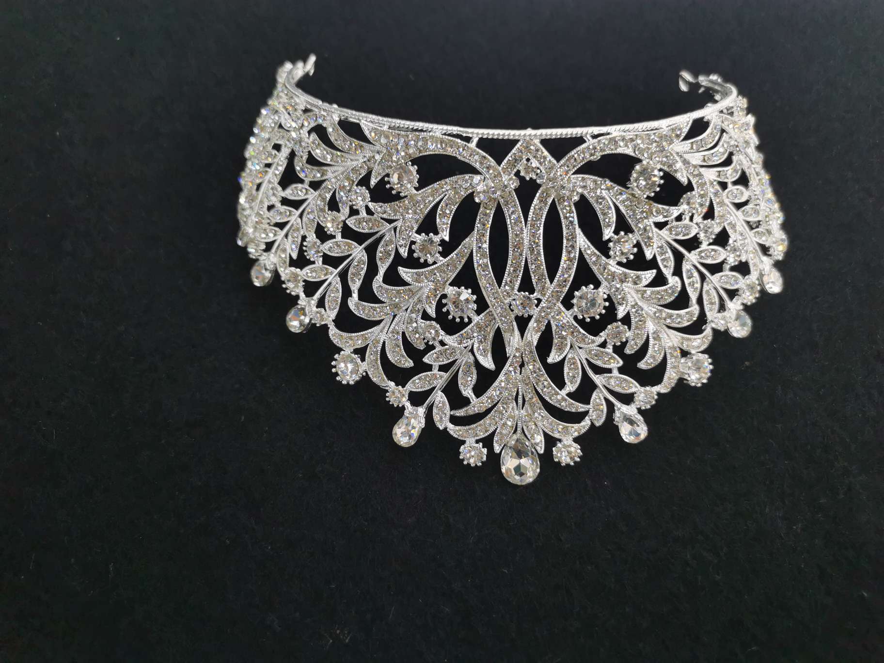 New crown headdress bride Korean style atmospheric wedding dress accessories thumbnail